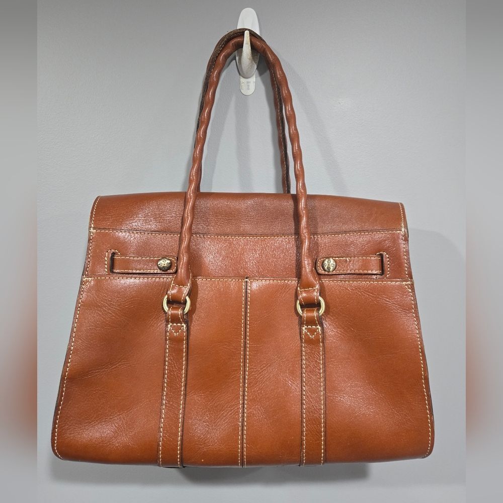 🐢 Patricia Nash Vienna Satchel In Congniac Brown Finish. - Picture 7 of 16